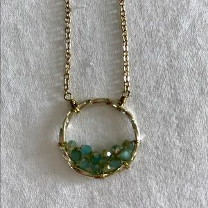 NORDSTROM Blue Jewel Pendant Necklace